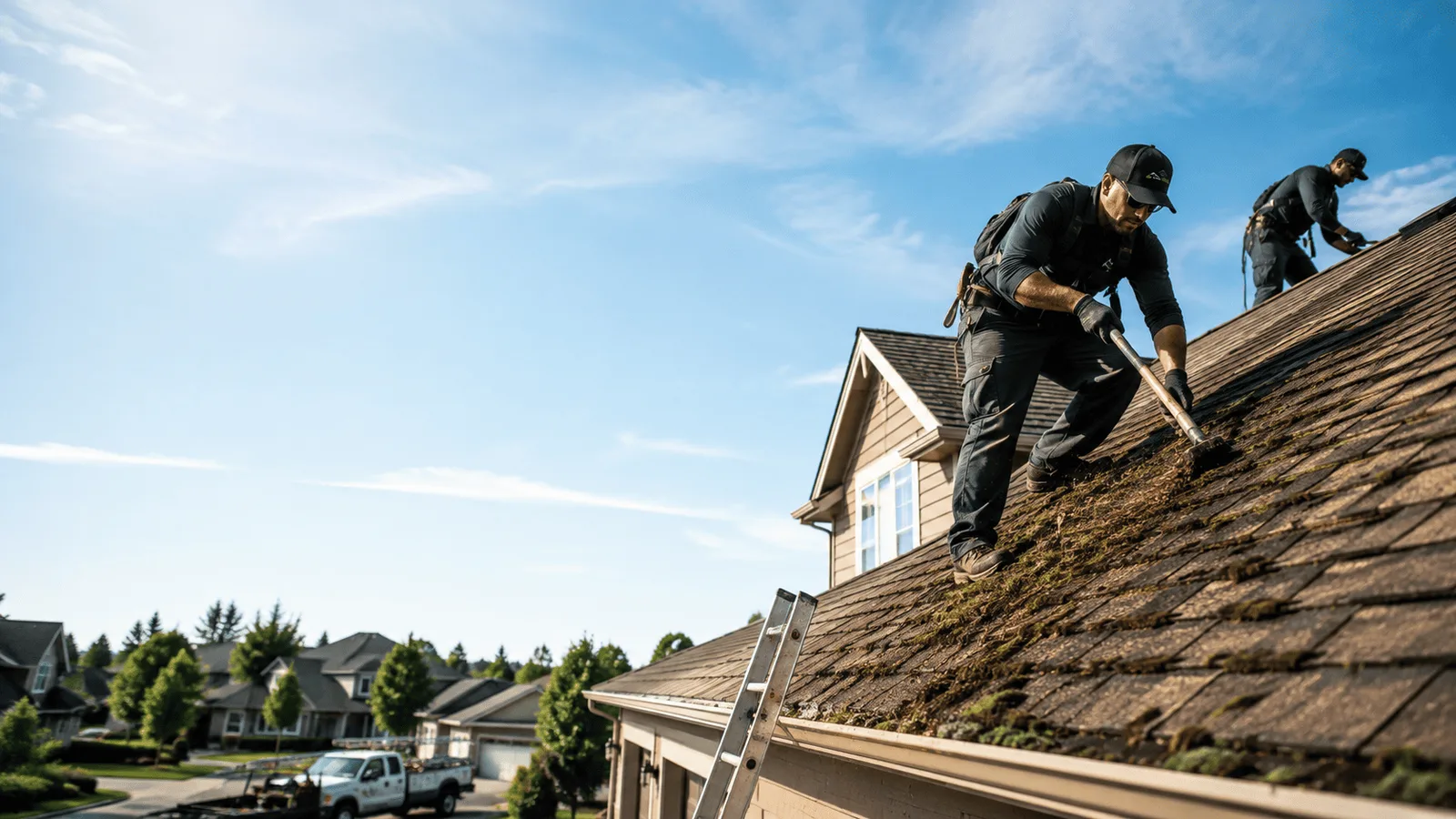 Roof Moss Removal in Deputy, IN near me